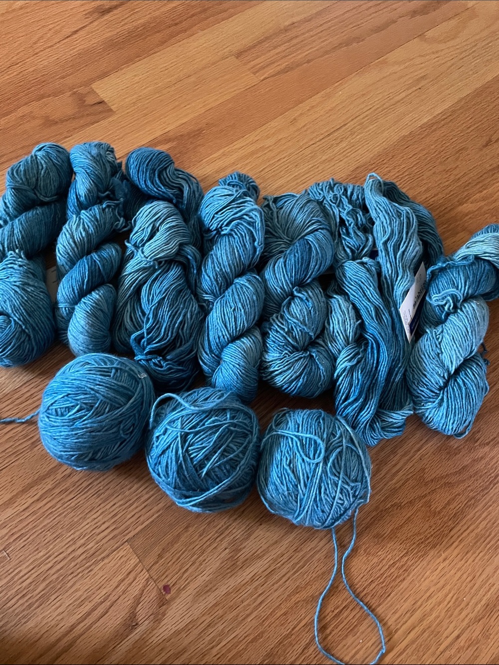 Malabrigo yarn.  Merino wool and silk